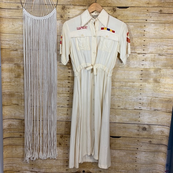 Vintage Dresses & Skirts - Vintage Rare U.S. 1950's Pilot Utility Dress